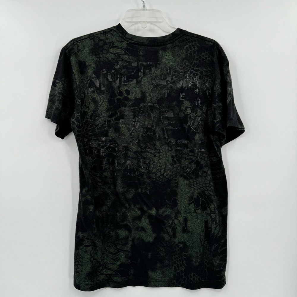 American‎ Fighter Men’s Medium Green Black Short Sleeve T-Shirt - Picture 3 of 4